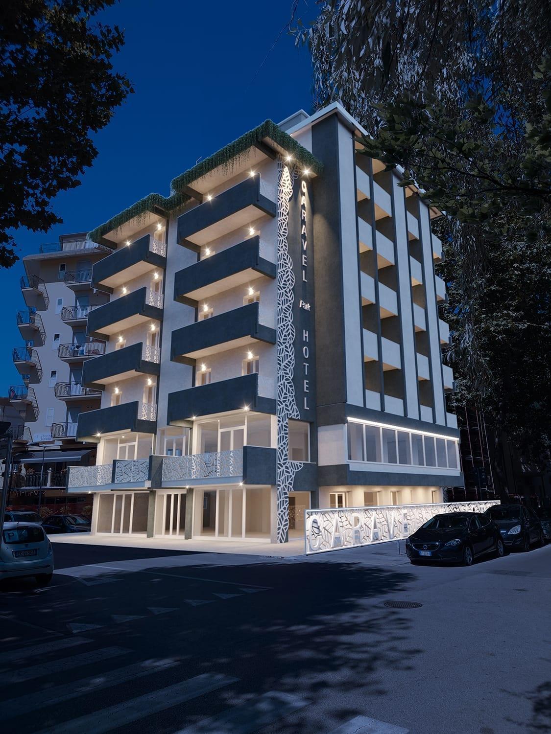 Hotel Caravel Park Rimini Dış mekan fotoğraf